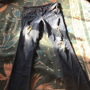 Bootcut jeans with pocket designs